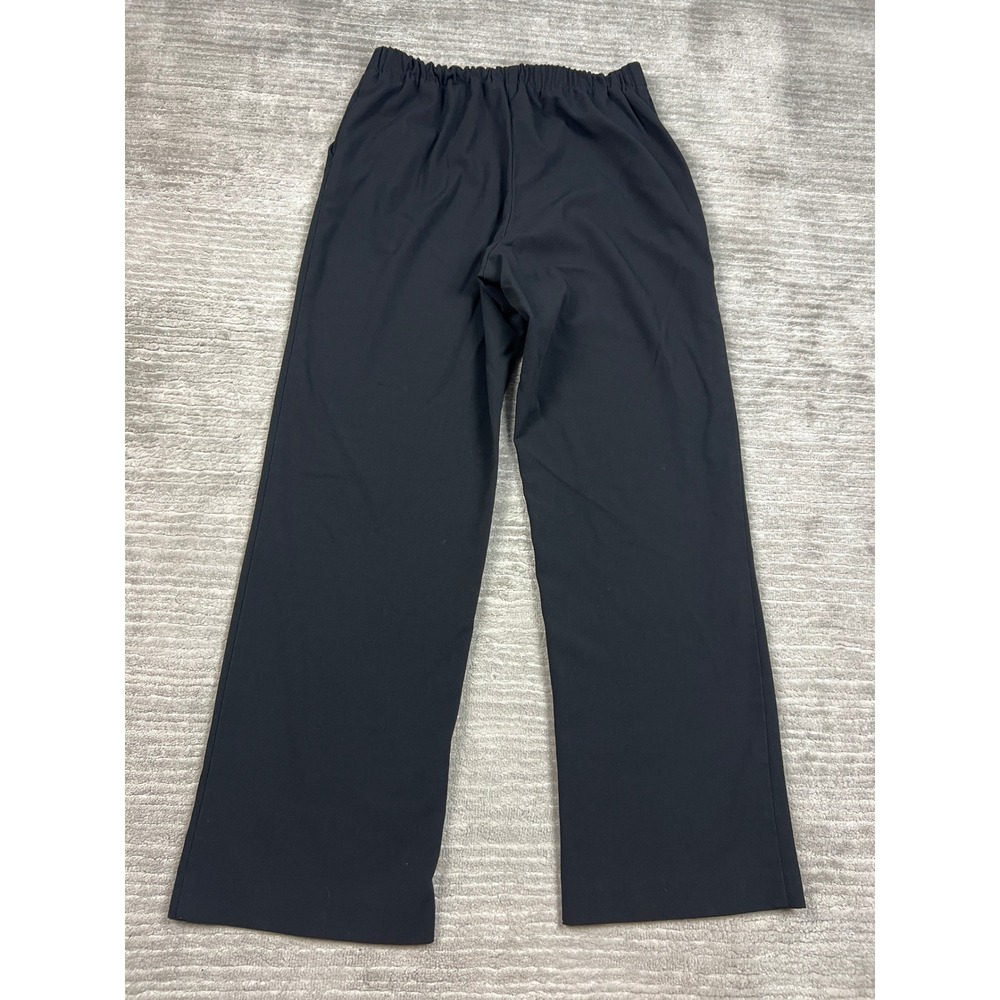 Counterparts Dress Pants Womens 12P Black Wide Leg Elastic Back Professional - Picture 9 of 10